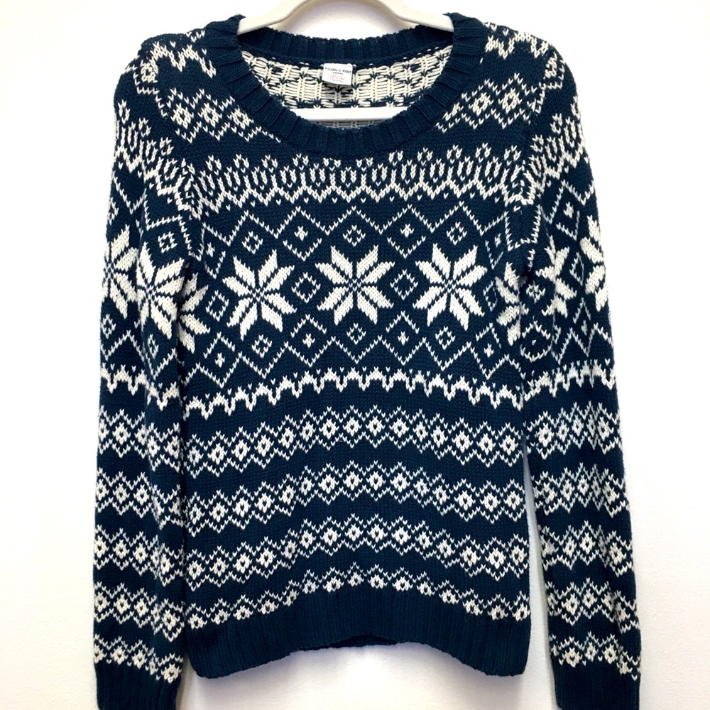 Boys Polarn O. Pyret Knit Sweater 10/12 Blue White